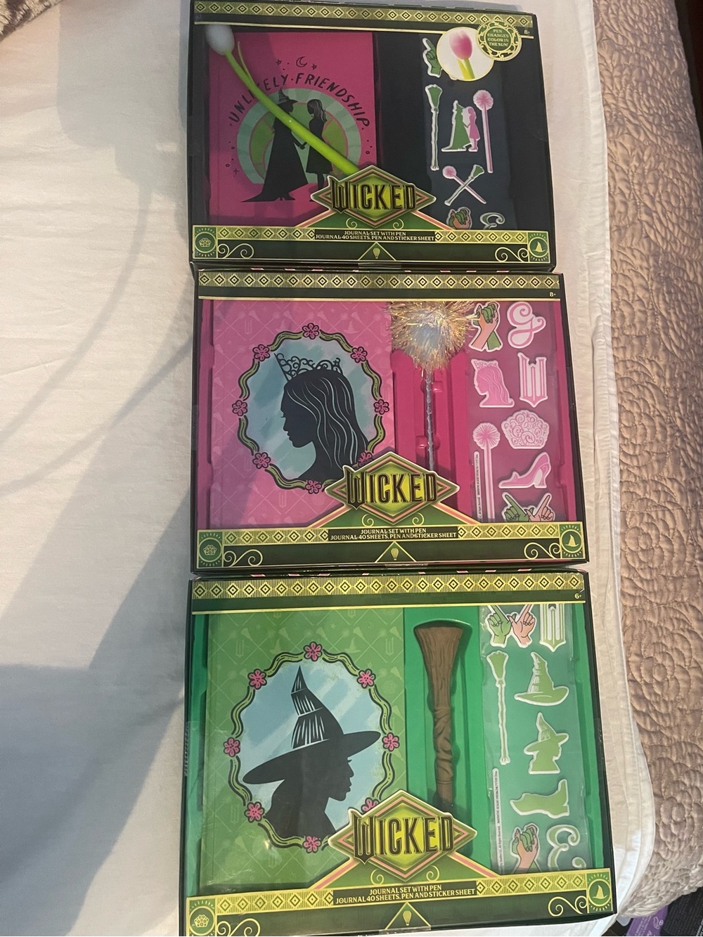 Wicked Journal, stickers & Pen Set - good gift idea ( 3 piece bundle)